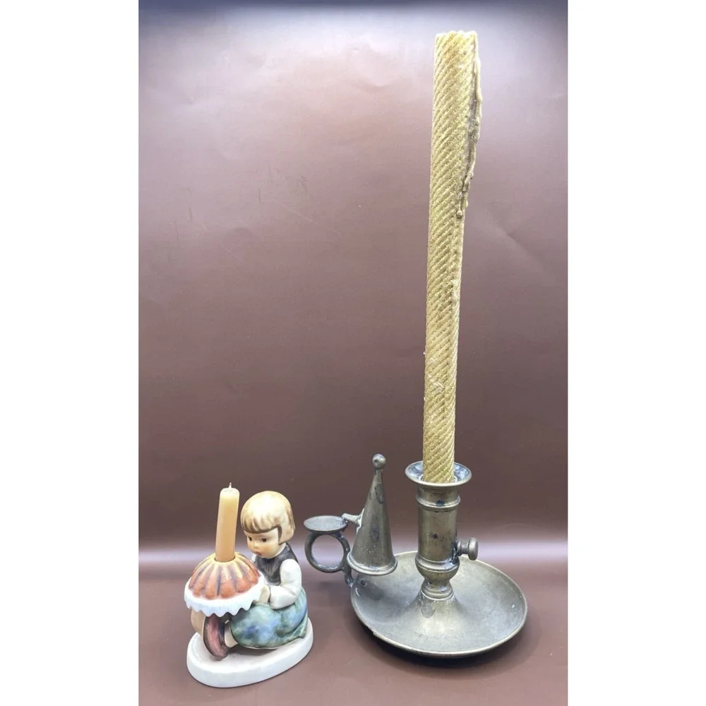 Vintage Goebel Hummel BIRTHDAY CAKE Figurine Candleholder #779 Hum 338 TMK-6 CIB